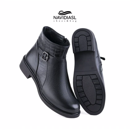 نیم بوت زنانه چرم کد 2048006