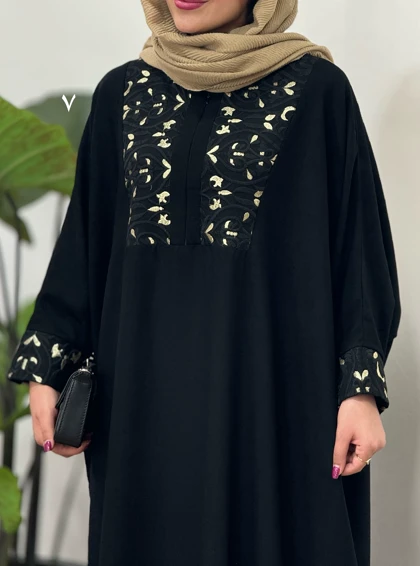 عبای بلند سوزندوزی نفیس