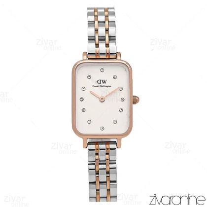 ساعت دنیل ولینگتون زنانه دورنگ رزگلد نگین‌دار 106765