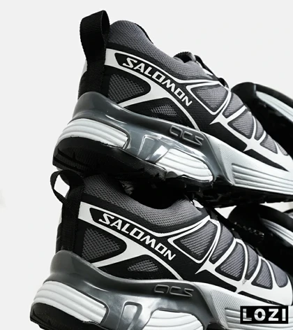 کفش کتانی خاکستری سفید Salomon xt-6