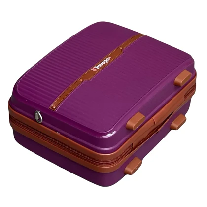 چمدان نشکن تراولگو مدل TRAVEL GO - TV7575 TRIP TIME SERIES سری 4 عددی ( به همراه چمدان آرایشی هدیه )