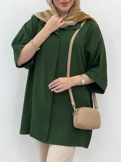 شومیز جلو بسته ارکیده