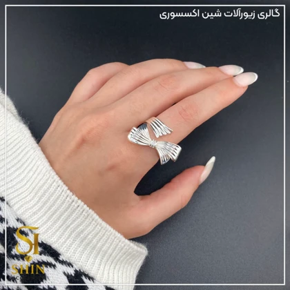 انگشتر زنانه ابکاری نقره کد az20