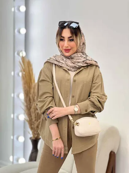 مانتو دو جیب ترنگ