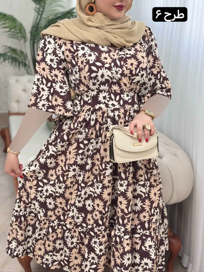 پیراهن فلور نرگس کد 1714