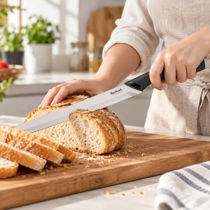 چاقوی برش نان تفال TEFAL مدل K2213404 با تیغه 20 سانتی متر