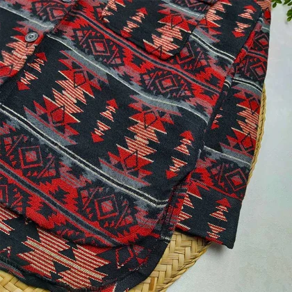 کت کشمیر زنانه قرمز سنتی