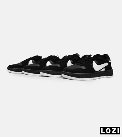 کفش کتانی مردانه مشکی سفید NIKE AIR JORDAN