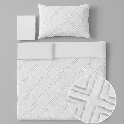 سرویس روتختی کاوری مینیمال طرح برجسته لوزی