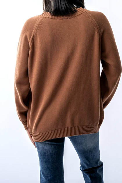 پلیور آستین بلند یقه گرد زنانه