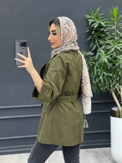 مانتو لینن اسلپ چهاردکمه