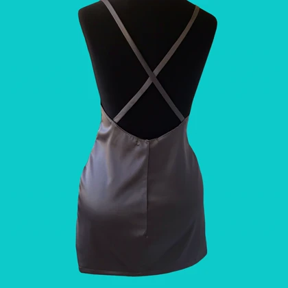 مقمیس پیراهن خواب meghmiss dark gray slip dress