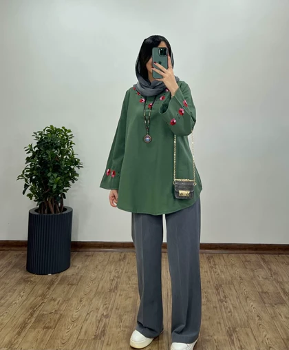 مانتو گلدوزی نرگس 3(ایراد دار)