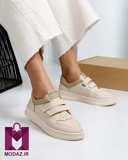 کتانی زنانه راحتی چسبی دلوان delvan