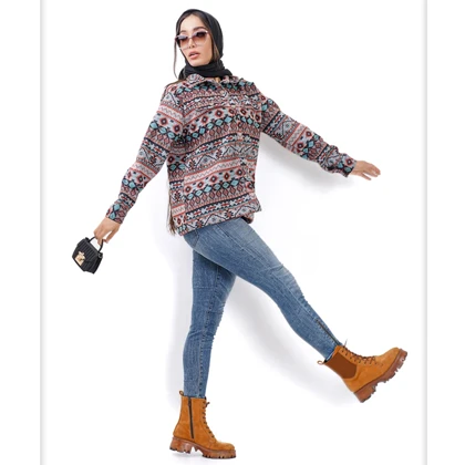 کت کوتاه فوتر سون چاپی زنانه