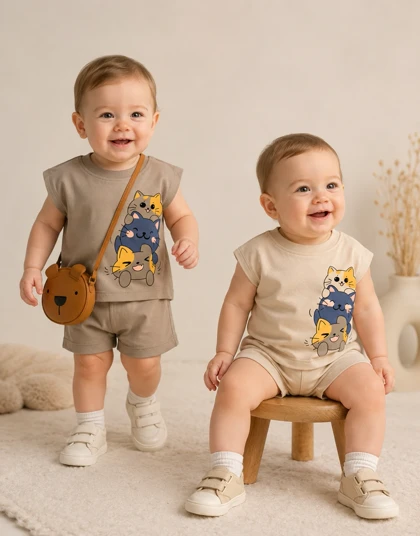 تاپ شلوارک گربه