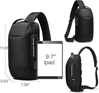 کیف بادی بگ اورجینال بنج مدل BANGE - BG22085 + قفل ضد سرقت