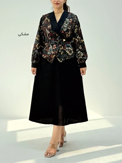 ست زنانه لیورا | کت و دامن کوبلنی