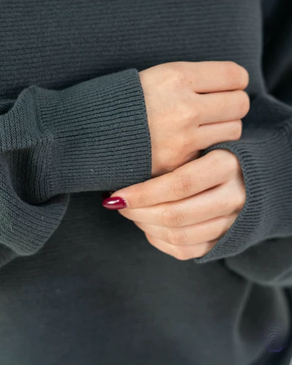 پلیور بافت سبز تیره یونیسکس Jack & Jones