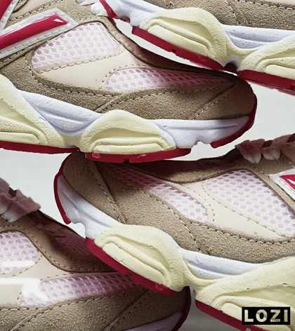 کفش کتانی زنانه قهوه ای کرم NEW BALANCE 9060