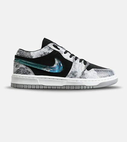 کفش کتانی مردانه و زنانه مشکی خاکستری NIKE dunk low steam puppet مدل 8099