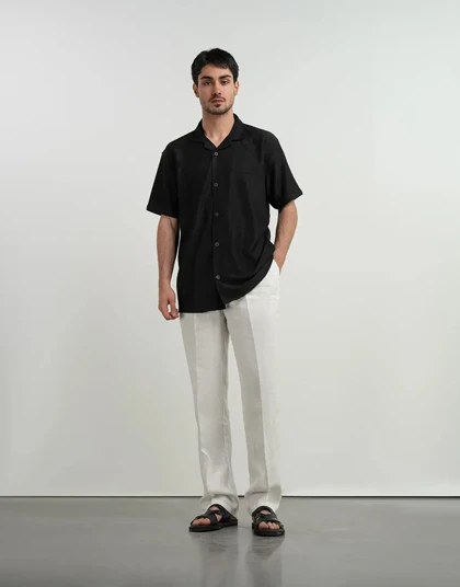 آستین کوتاه یقه انگلیسی کبریتی