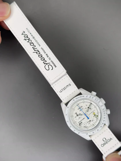 ساعت مچی امگا سواچ ماموریت به ماه اسنوپی طرحدار Omega x Swatch Mision to the moon