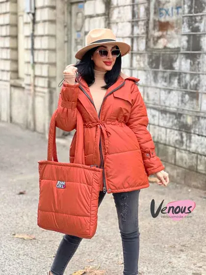 کاپشن کمرگت کیف دار