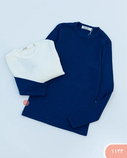 بلوز یقه گردساده 1133