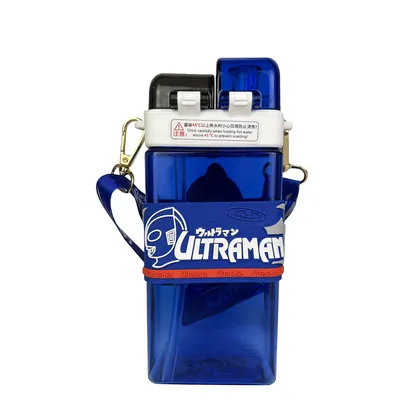 قمقمه طلقی دوقولوی IRON MAN آبی 520 ML