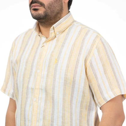 پیراهن آستین کوتاه کنفی مردانه تن کوک مدل 12111010