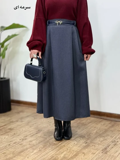 دامن بلند پشمی اسما