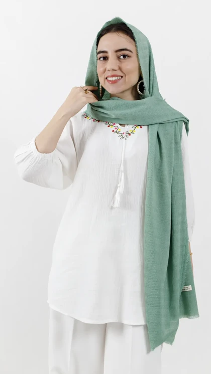 تونیک یقه گلی