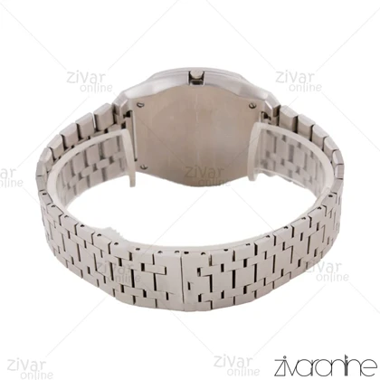 ساعت گوچی مردانه نقره ای صفحه سفید 105741