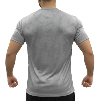 تیشرت ورزشی مردانه نایک مدل VHD-Dri Fit-4K0983 طوسی روشن