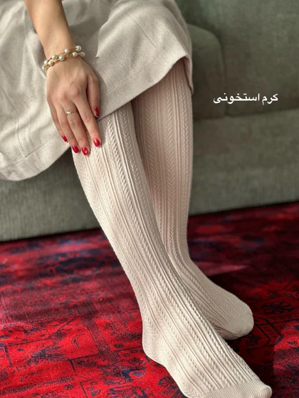 جوراب شلواری گندمی پنتی 1