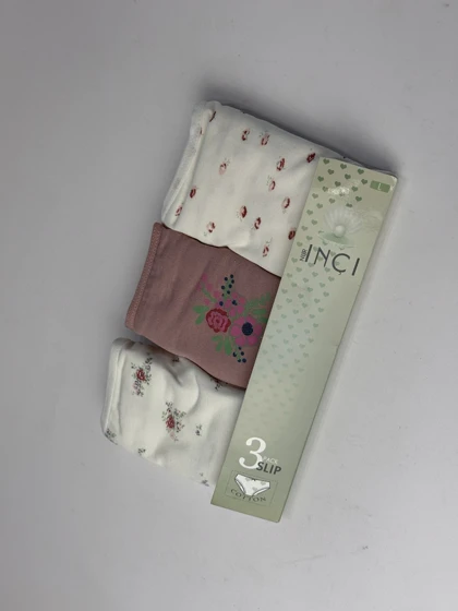 پک 3 تایی شورت زنانه نخ پنبه‌اینچی