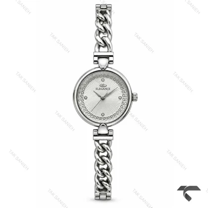 ساعت زنانه الگانس رفرنس EL006 بند کارتیه ای تمام سیلور Elegance-11488-L