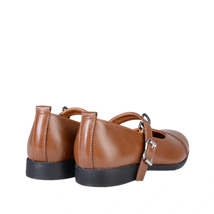 کفش چرم بند و سگک زنانه 7002