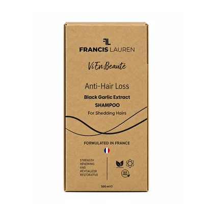 شامپو ضد ریزش فرانسیس لورن Francis Lauren مدل Black Garlic