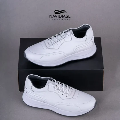 کفش مردانه اسپورت تمام چرم کد 6016023