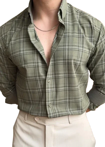 پیراهن چهارخانه کد 693