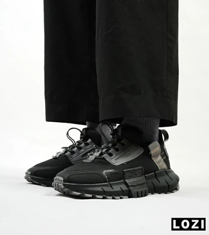 کفش کتانی مشکی طوسی ریباک Reebok Zig Kinetica 2.5 Edge