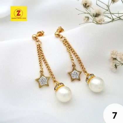 گوشواره استیل زنانه آویز بلند