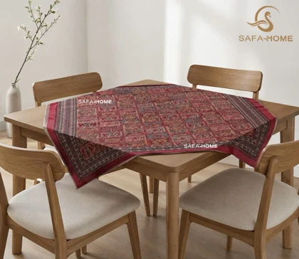 سفره رومیزی مخمل ترک سایز 100*100 سانتی متر
