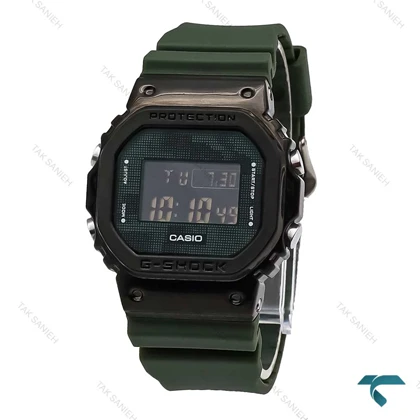 ساعت جیشاک GM5600 کاسیو مردانه سبز مشکی G-Shock-5827-G