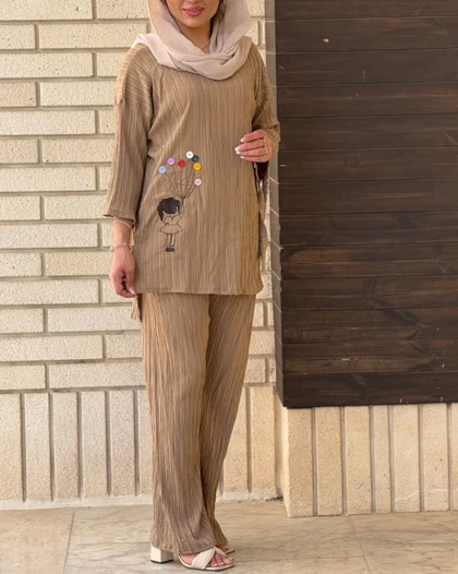 ست بلوز و شلور کراش 2044