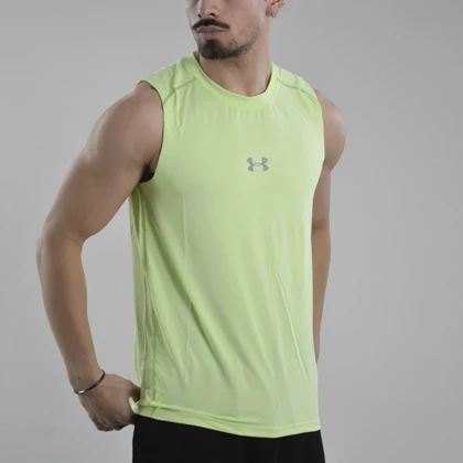 رکابی ورزشی مردانه آندر آرمور مدل Heat Gear-6916 سبز روشن