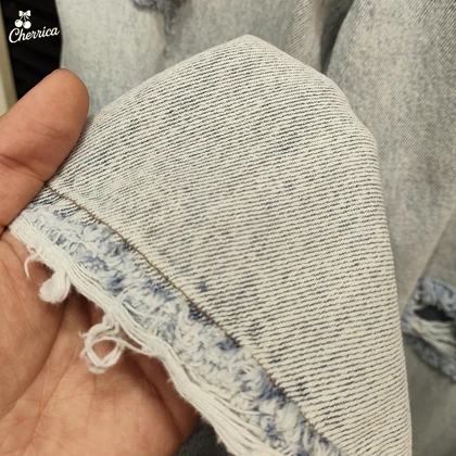 شلوار جین زنانه فول بگ زاپ‌دار یخی کد 18