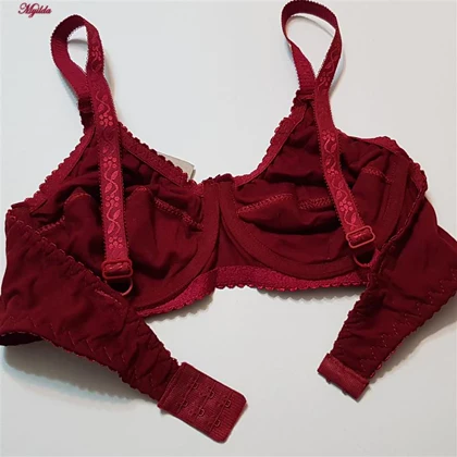 سوتین زنانه فنردار زرشکی کد 5044